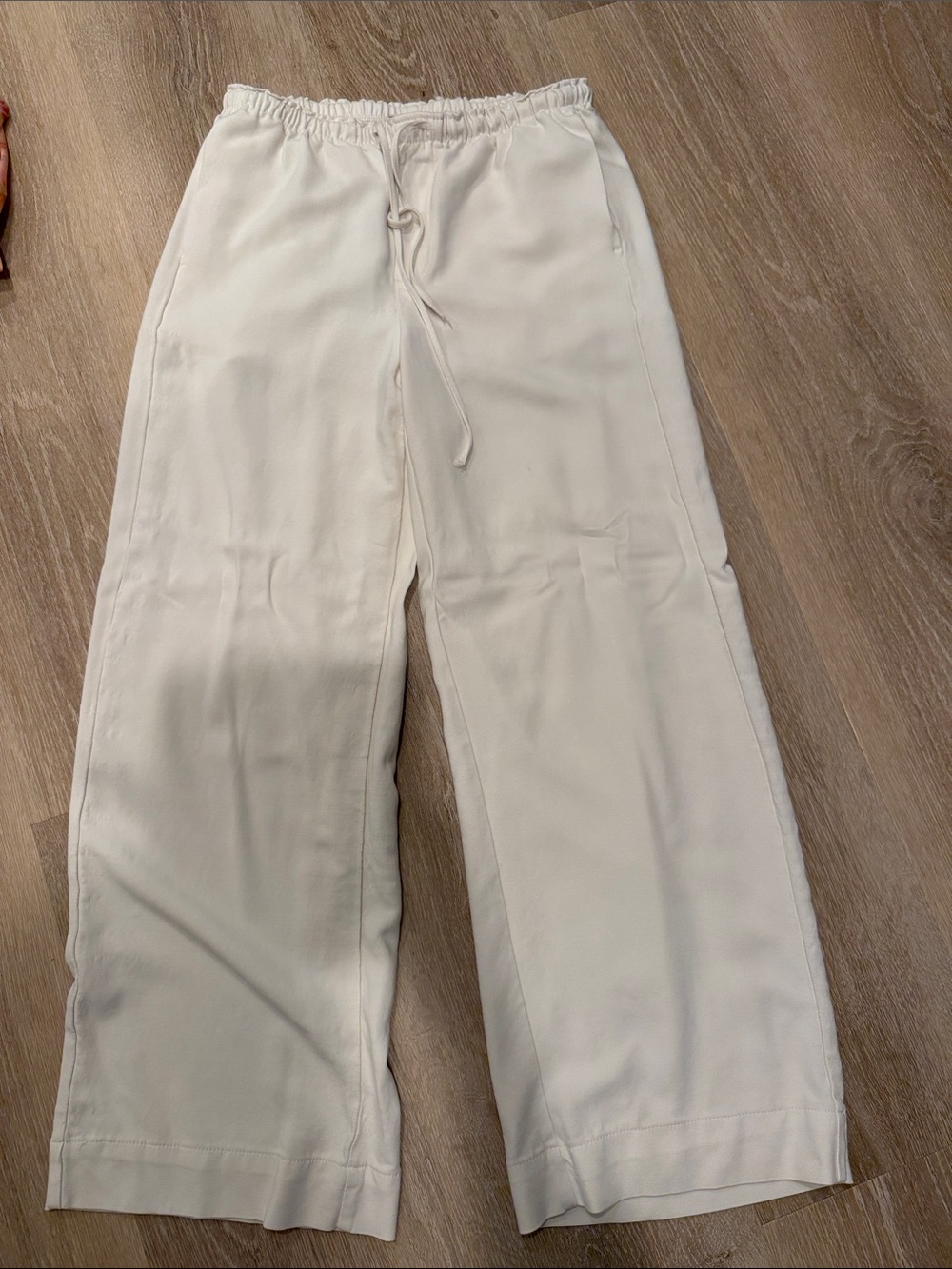 a new day Cream Wide-Leg Drawstring Joggers